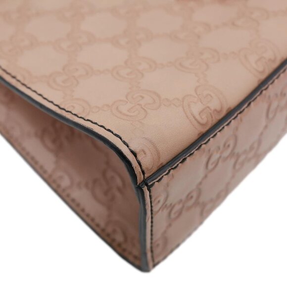 Gucci Emily Medium Leather Chain Shoulder Bag Pink 295402 - Picture 8 of 14